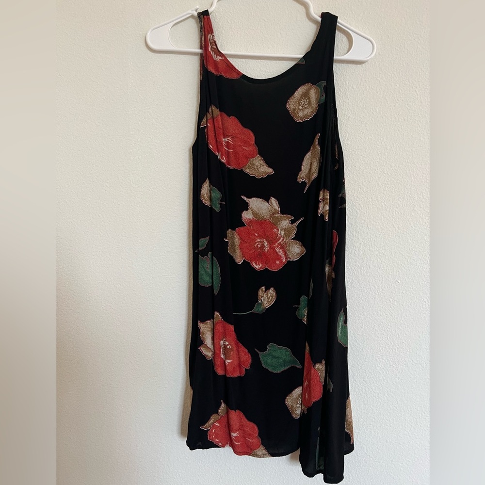 black floral dress